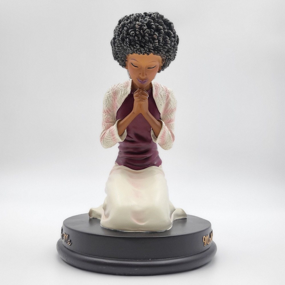 African American Expressions Mold Me Make Me J.A.Y. Praying Woman Figurine 2012 - Picture 3 of 10